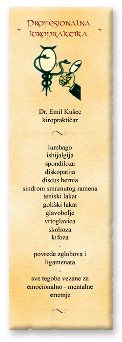 Kiropraktika dr. Emil Kusec